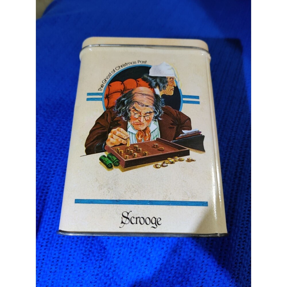 Scrooge Christmas Tin Vintage